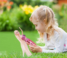 Bettina mermaid doll side view shows flowing hair and pose.