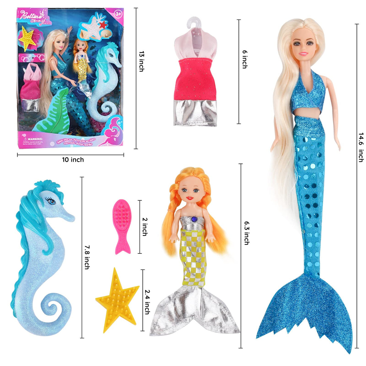 BETTINA seahorse accessory to enrich storytelling sea-life scenes