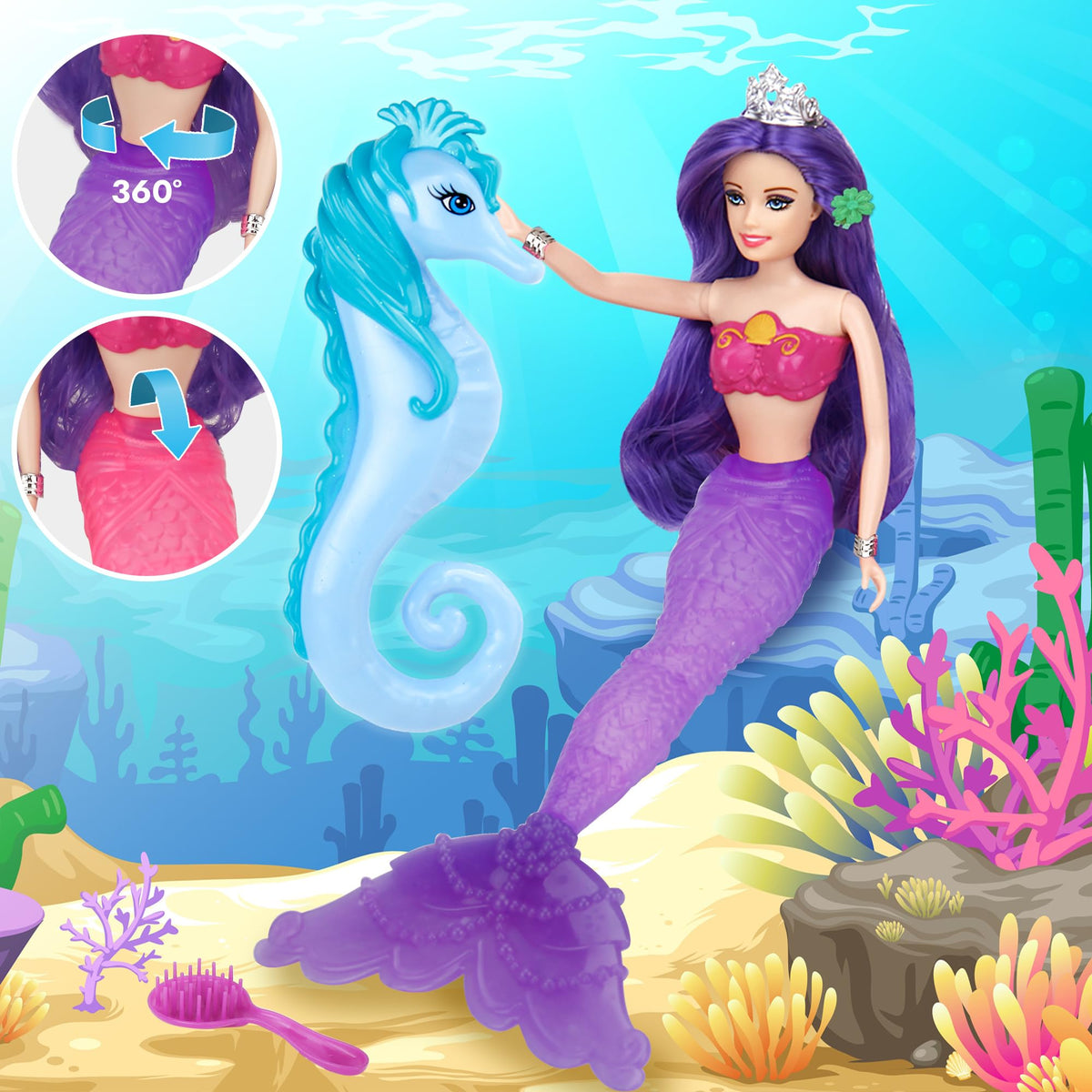 BETTINA Seahorse companion supports storytelling and sea-themed role play