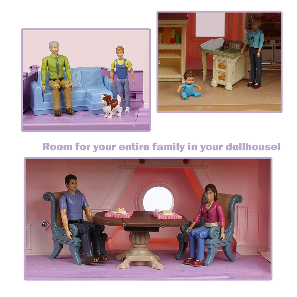 Beverly Hills Sweet Lil Family Mom figurine supports nurturing pretend caregiving.