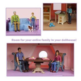 Beverly Hills Sweet Lil Family Mom figurine supports nurturing pretend caregiving.