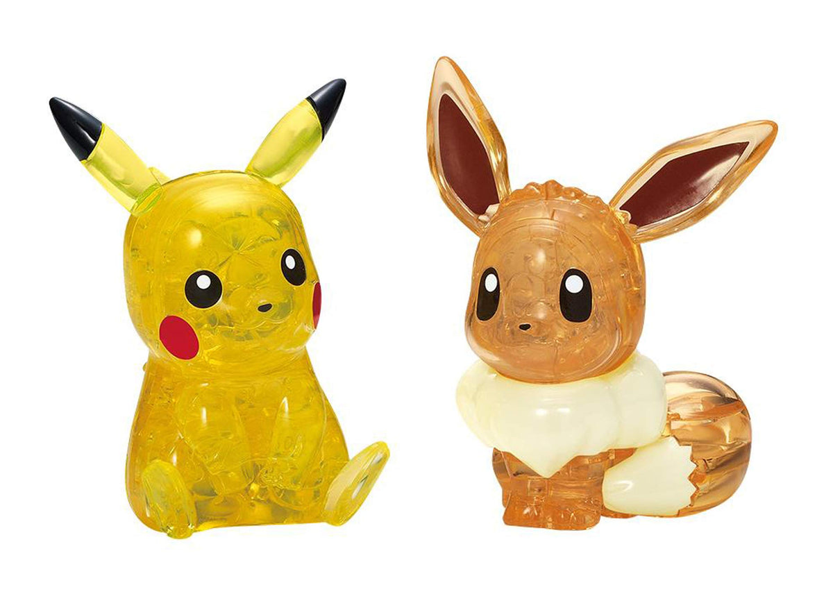 Beverly Pikachu and Eevee crystal puzzle cover highlights vibrant design for family fun