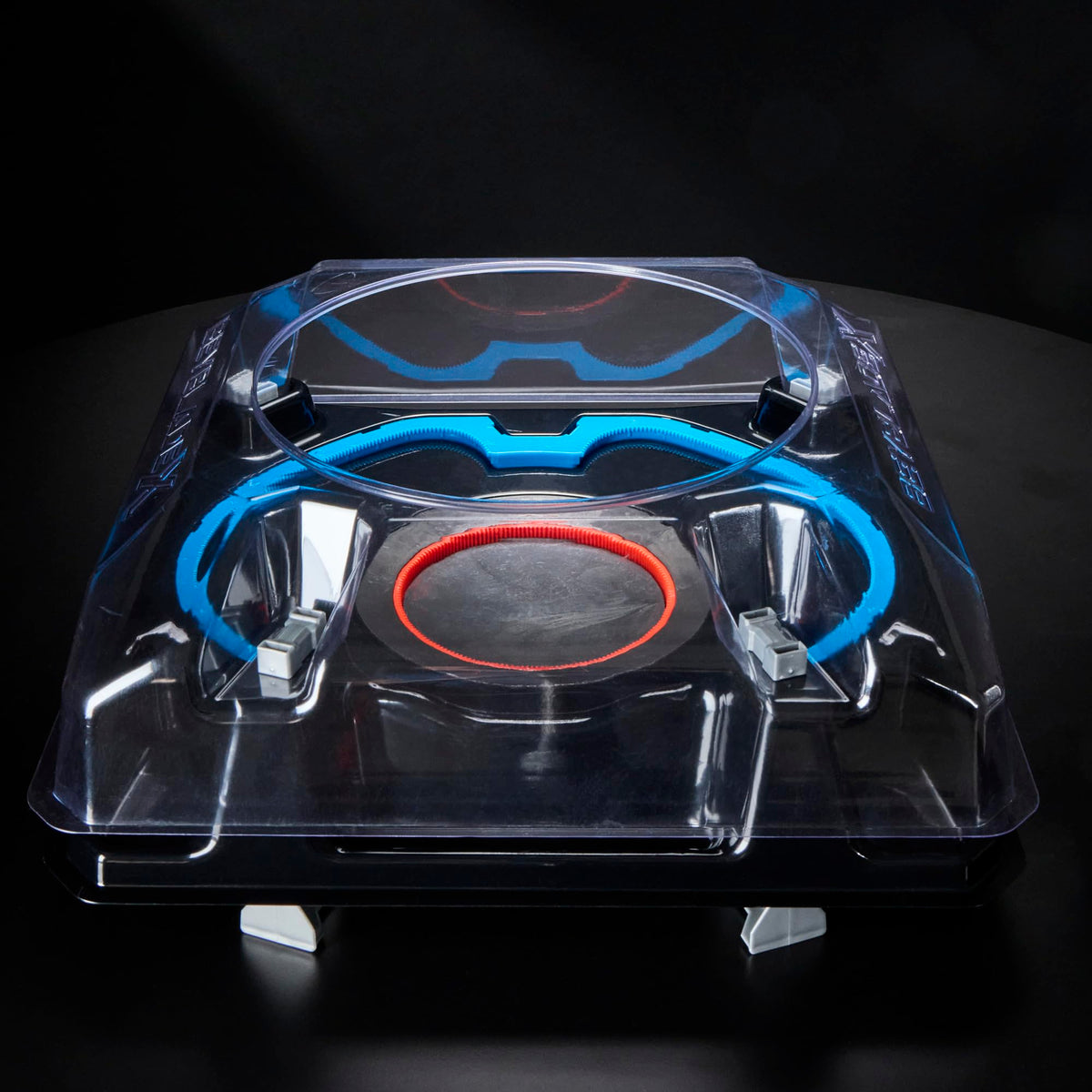 Beyblade BX-00 inner X-Celerator Rail provides a second launch path.