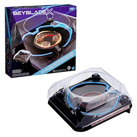Beyblade BX-00 Double Xtreme Beystadium outer rail speeds tops for fast launches.