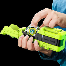 Beystadium-ready Beyblade X setup with explosive clashes