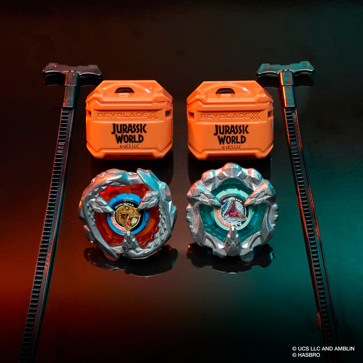 Beyblade X Beystadium-ready setup supports competitive head-to-head duels.