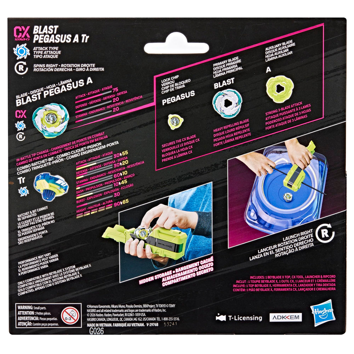 Beyblade X Clip and Rip Launcher ready for battle