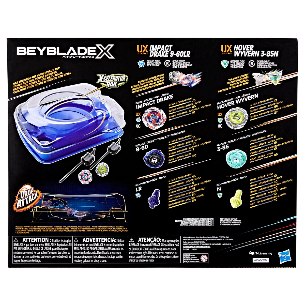 Impact Drake 9-60LR top performing in Beyblade X action