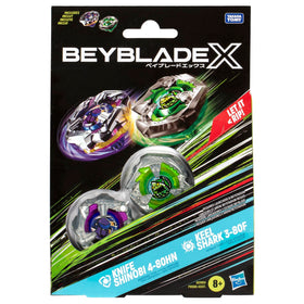 Beyblade X Dual Pack ready for interchangeable parts and customization