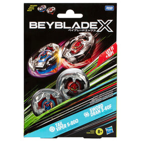 Beyblade X Dual Pack Set featuring two right-spin tops for versatile Beyblade battles.