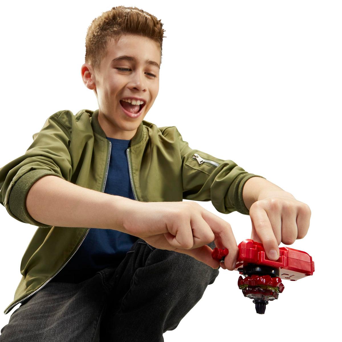Interchangeable blade, ratchet, and bit for custom Beyblade X builds