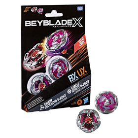 Beyblade X interchangeable blade, ratchet, and bit enable quick customization during battles