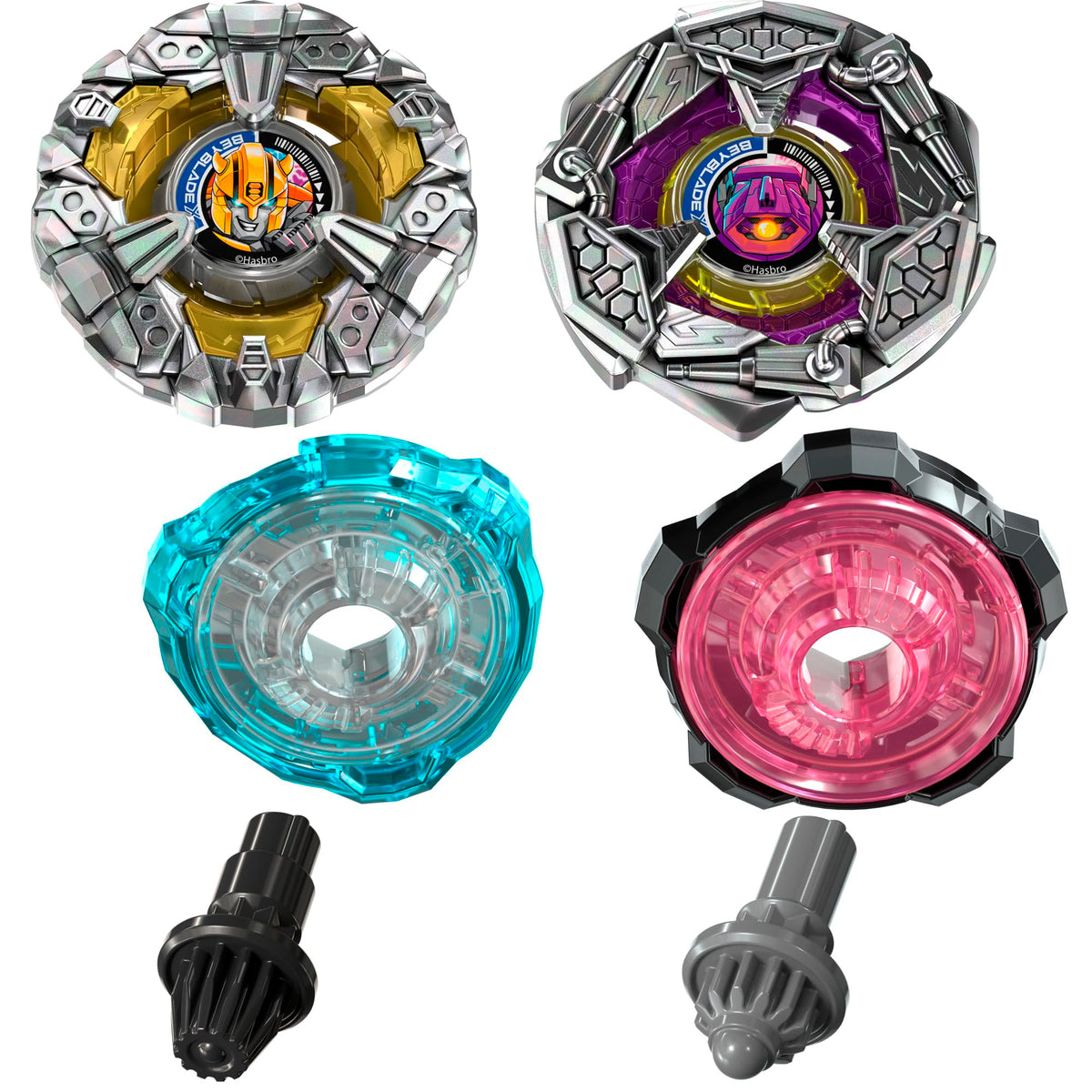 Interchangeable blade-ratchet-bit set allows rapid customization before battles.