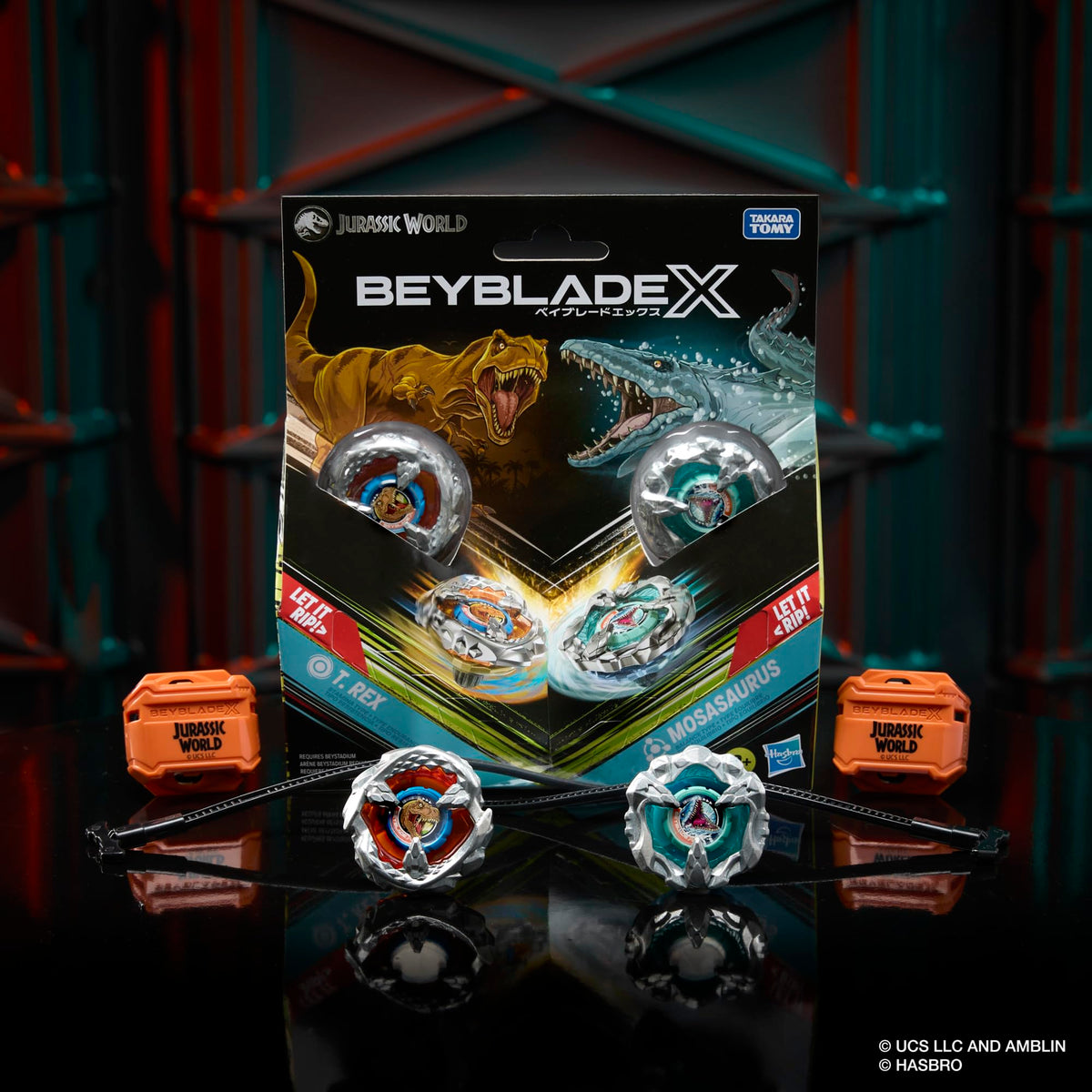 Beyblade X interchangeable blade, ratchet, and bit parts enable mix-and-match strategy.