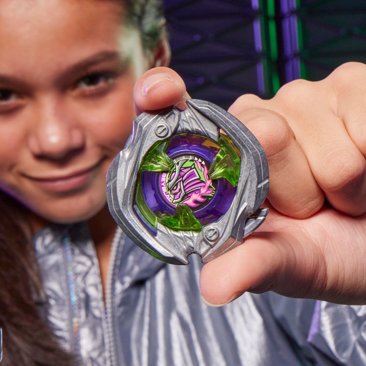 Interchangeable parts concept for customizing Beyblade X tops
