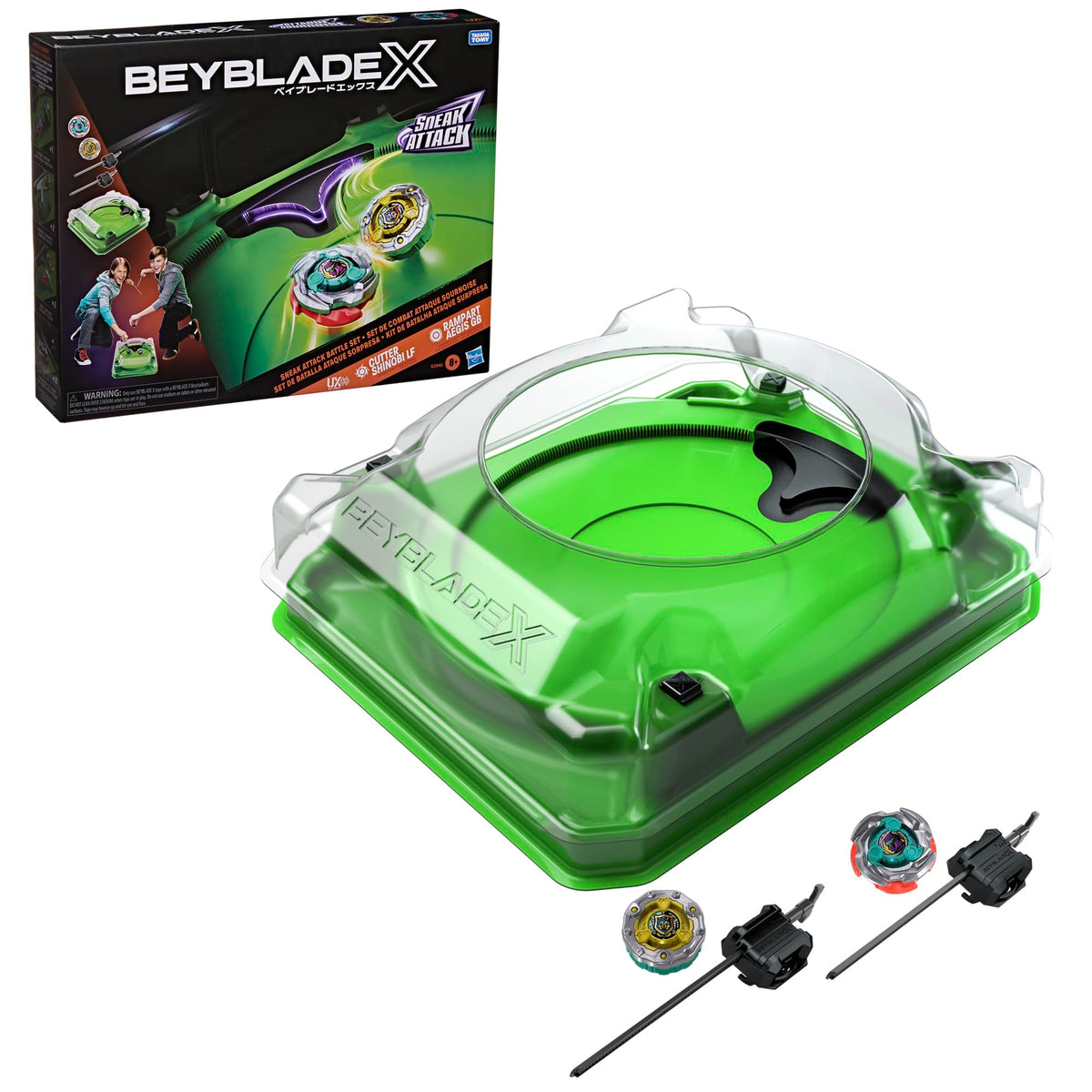 Beyblade X Sneak Attack Beystadium ready for exciting battles.