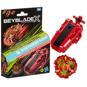 Beyblade X Soar Phoenix deluxe string launcher ready for quick launches and battles