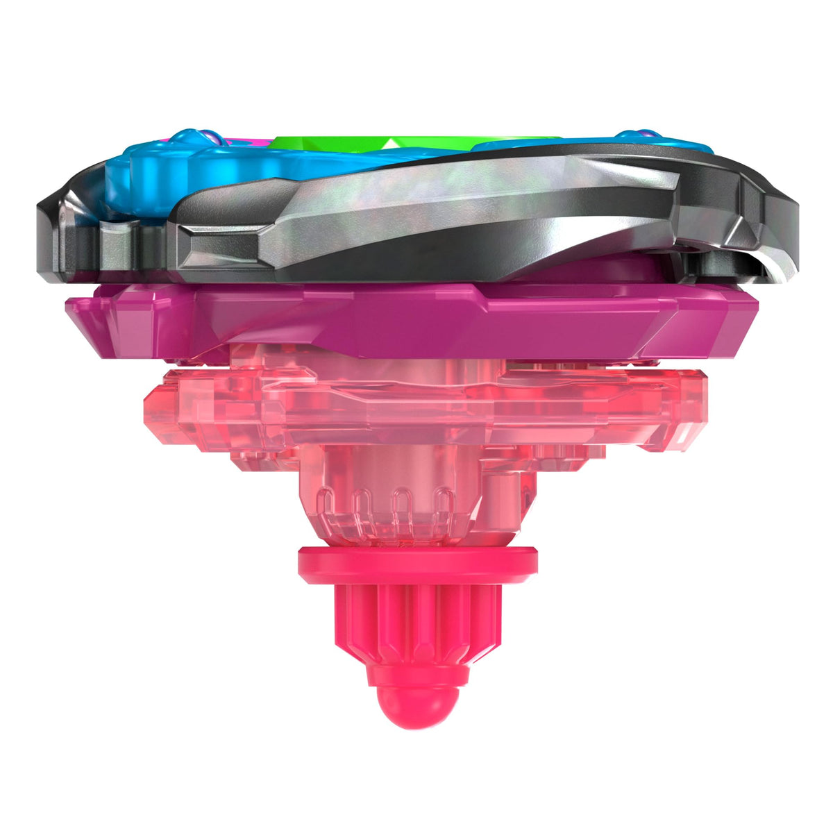 Beyblade X X-Celerator rail accelerates tops for faster, exciting bursts.