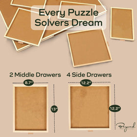Beyond Innoventions puzzle table sticker set for completed puzzle framing