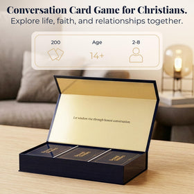 Beyond Sundays Christian Conversation Cards levels display, guiding depth for group discussions.