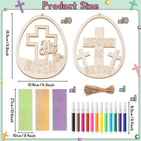 BeYumi eggs featuring He is Risen for uplifting Easter decor