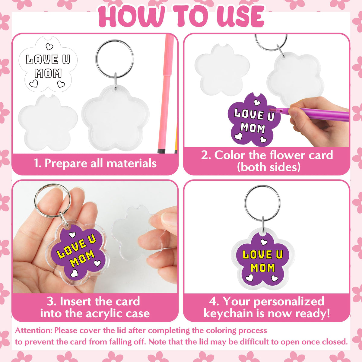BeYumi smooth-edged acrylic frames ensure safe crafting for kids.