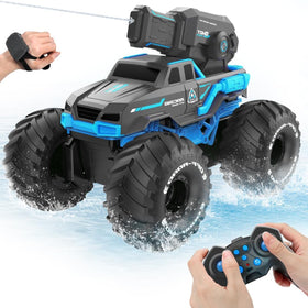 BEZGAR 1:16 monster truck RC car off-road action for outdoor adventure.