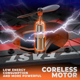 BEZGAR Drones for Kids hollow cup motor delivers efficient power and responsive handling.
