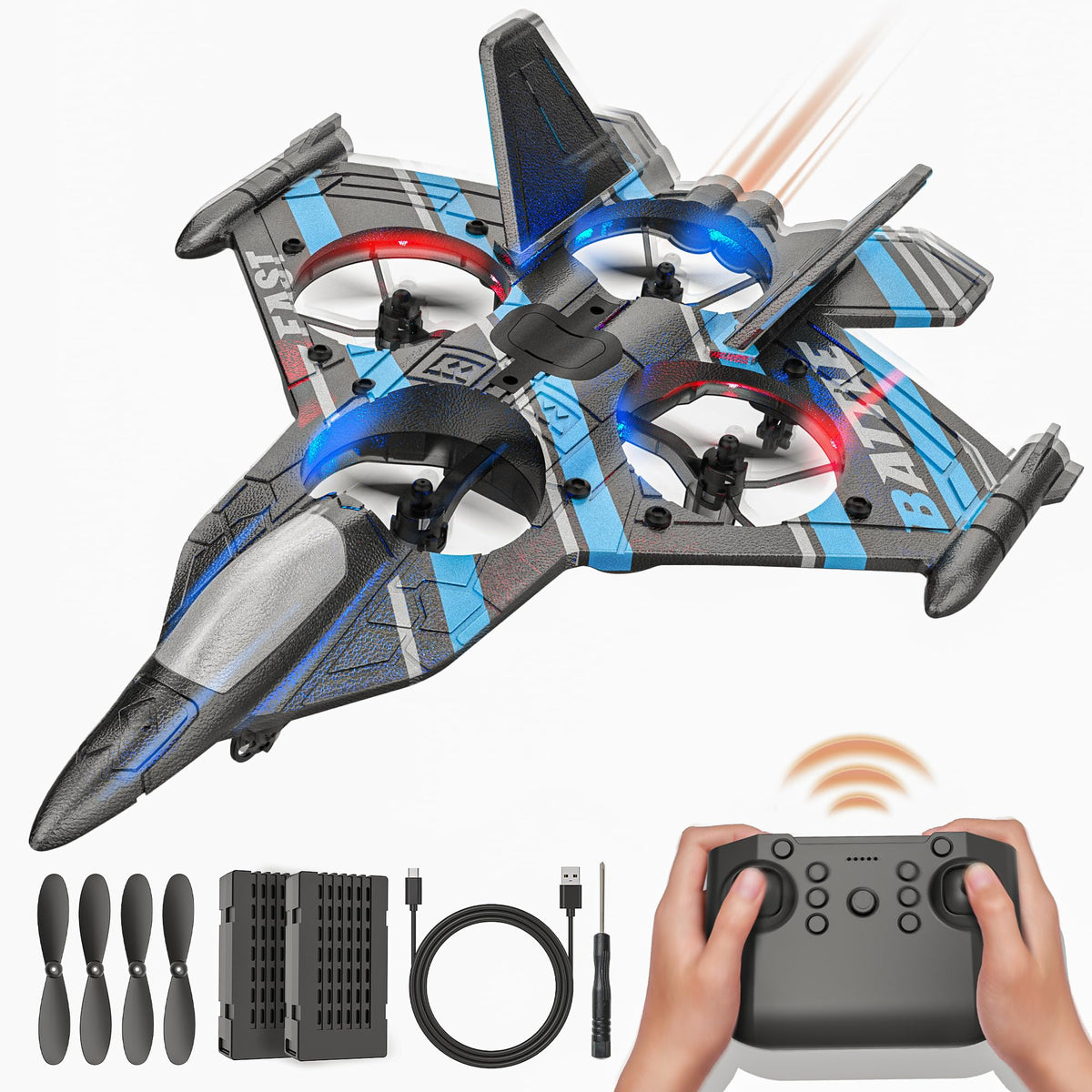 BEZGAR Drones for Kids 2.4GHz plane demonstrates simple, precise aerial control for young pilots.
