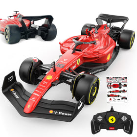 BEZGAR F1-75 RC car front view with authentic Ferrari livery.