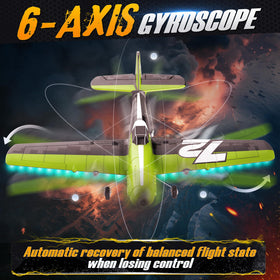 BEZGAR HQ089 plane 6-axis gyro stabilizes flights for easy control