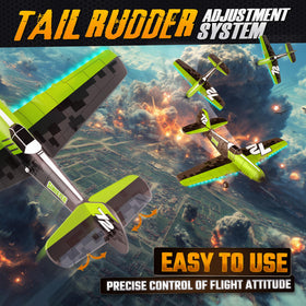 BEZGAR HQ089 plane night flight with bright LEDs and color display