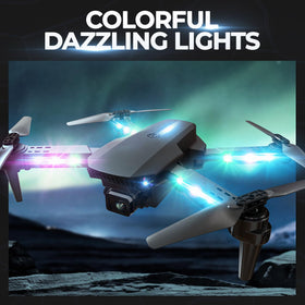 BEZGAR Kids Drone with LED lights boosts night flight visibility
