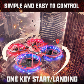 BEZGAR Mini Drone performing 360-degree flips for fun stunt practice.