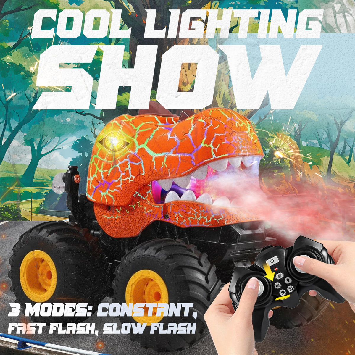 BEZGAR Monster Truck 2.4GHz multiplayer enables interference-free battles