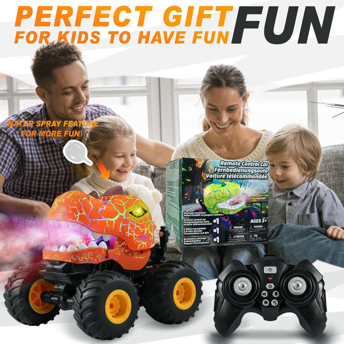 BEZGAR Monster Truck dinosaur-themed design invites imaginative play