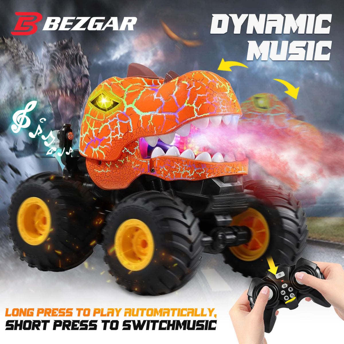 BEZGAR Monster Truck tunes accompany races for extra fun