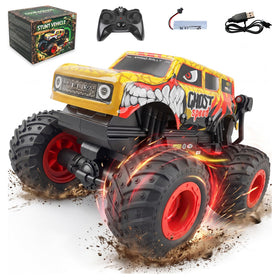 BEZGAR Monster Truck toy performing dancing spins for dynamic indoor and outdoor play.