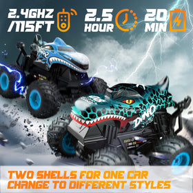 BEZGAR Monster Truck dual shells for customizable appearance.