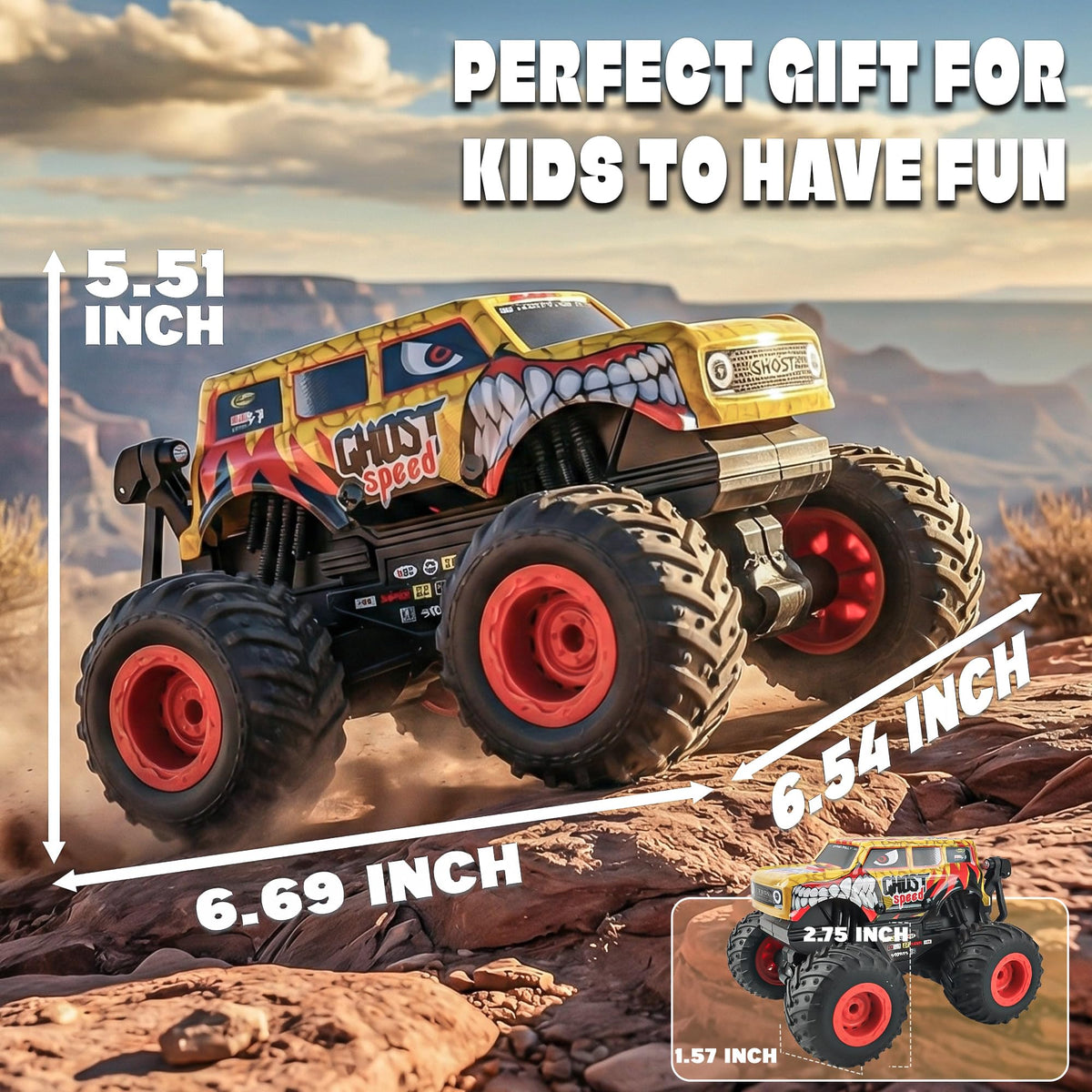 BEZGAR Monster Truck toy durable build designed for rough-and-tumble play.