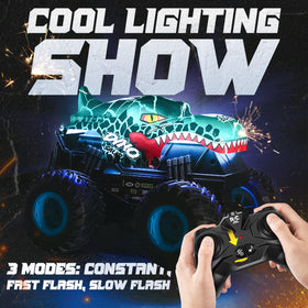 BEZGAR Monster Truck remote control for precise steering.