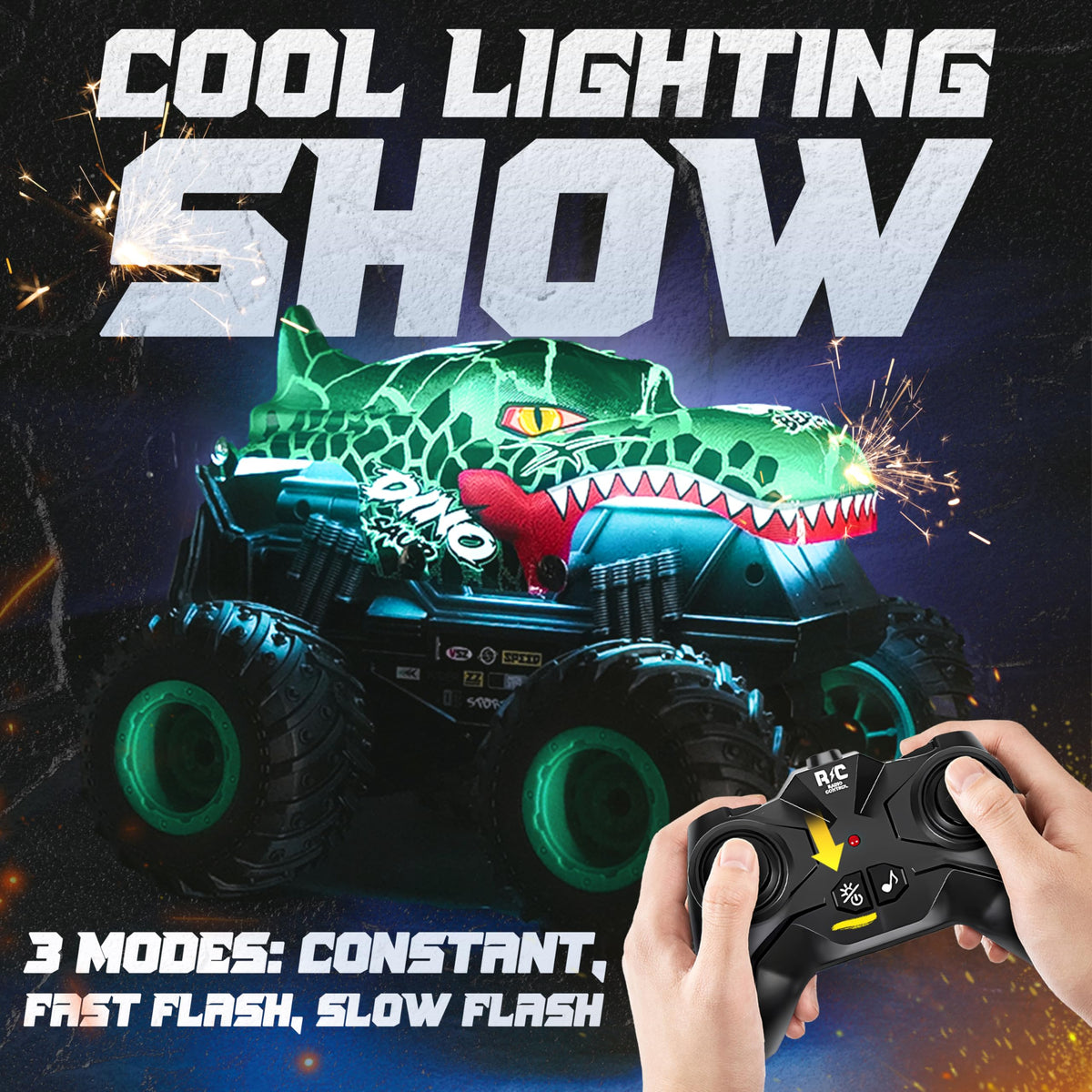 BEZGAR Monster Truck with music enhances immersive driving games.