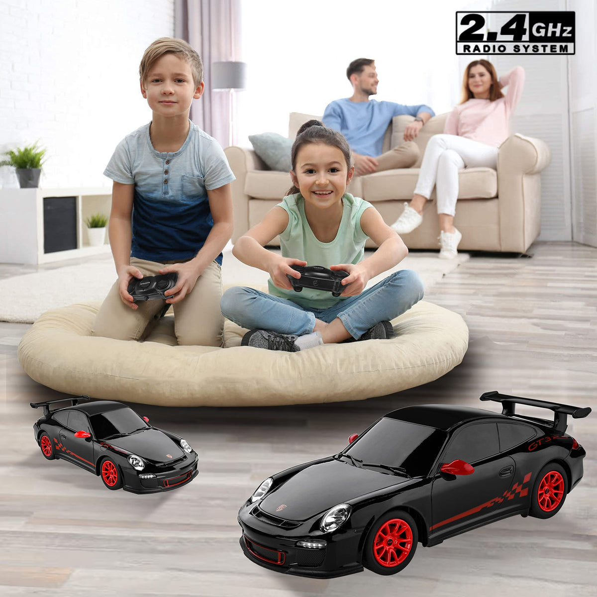 BEZGAR Porsche 911 GT3 RS RC car controller, precise everyday action