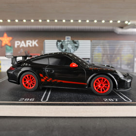 BEZGAR Porsche 911 GT3 RS RC car wheel suspension detail, smooth ride feel