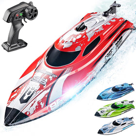 BEZGAR RC boat 12in size; ideal for pools and lakes with quick thrills.