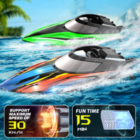 BEZGAR rc boat auto-flip feature helps beginners recover quickly during pool play.