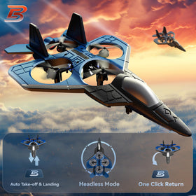 BEZGAR RC Plane 360° flip action enables thrilling stunts and easy learning.