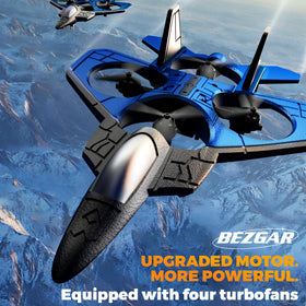 BEZGAR RC Plane versatile play, no runway needed for indoor/outdoor fun.
