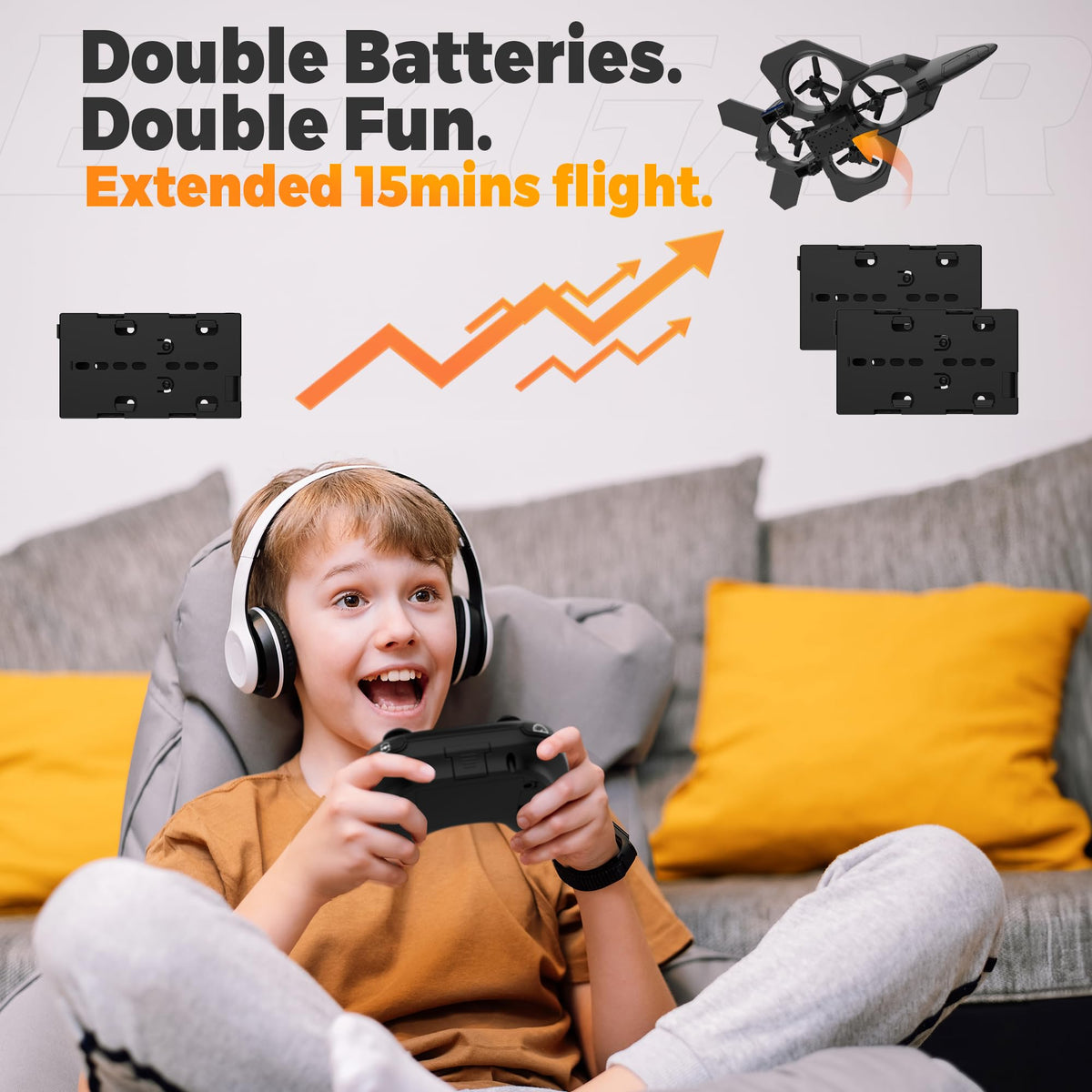 BEZGAR RC Plane modular battery design enables quick swaps.