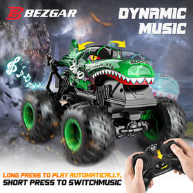 BEZGAR RC truck drifts smoothly for dynamic turns.